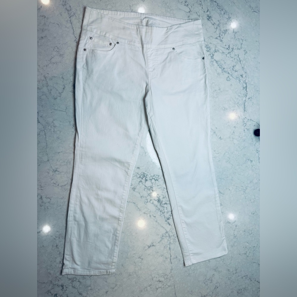 JAG Jeans Womens Pull On High Rise Slim Ankle Jeans Size 14